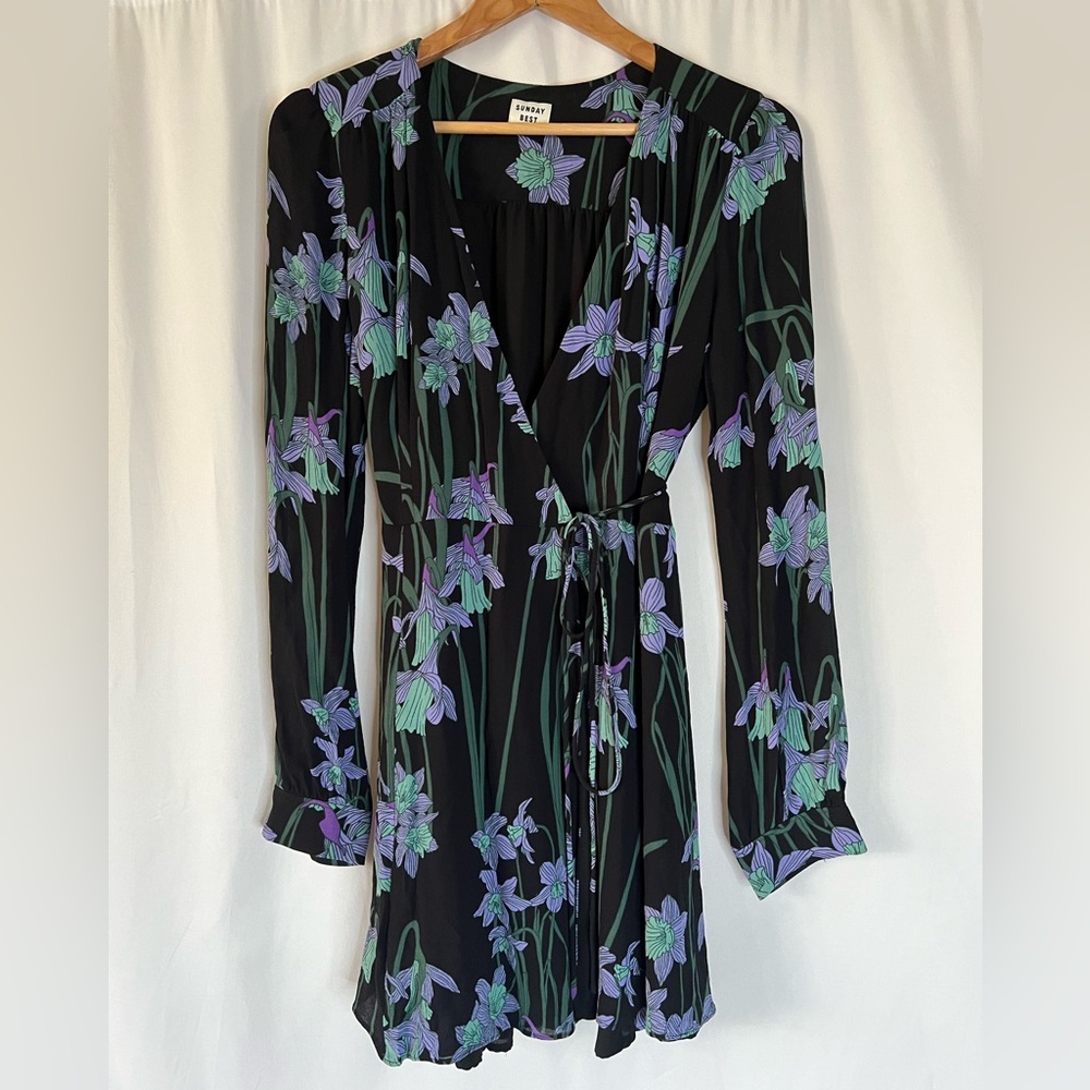 Sunday Best Black Floral Mini Dress